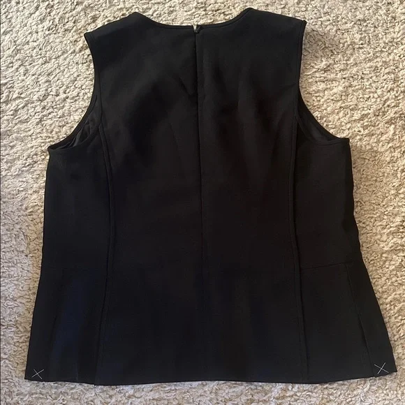 NWT Ann Taylor Black Lined Sleeveless Top (18T) - Picture 3 of 6